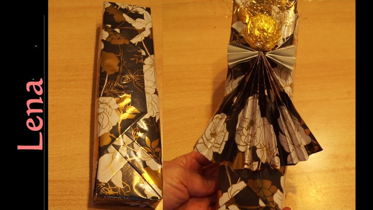 𝗞𝗿𝗲𝗮𝘁𝗶v𝗲 𝗧𝗶𝗽𝗽𝘀 v𝗼𝗻 𝗟𝗲𝗻𝗮 🎁 Geschenk verpacken mit Papier Engel mit Ferrero Rocher 🎁 Gift wrapping