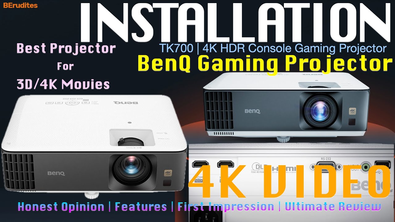 BenQ Projector Installation | Best for 4K & 3D Movies & Gaming | Turn Your Home into a Theater