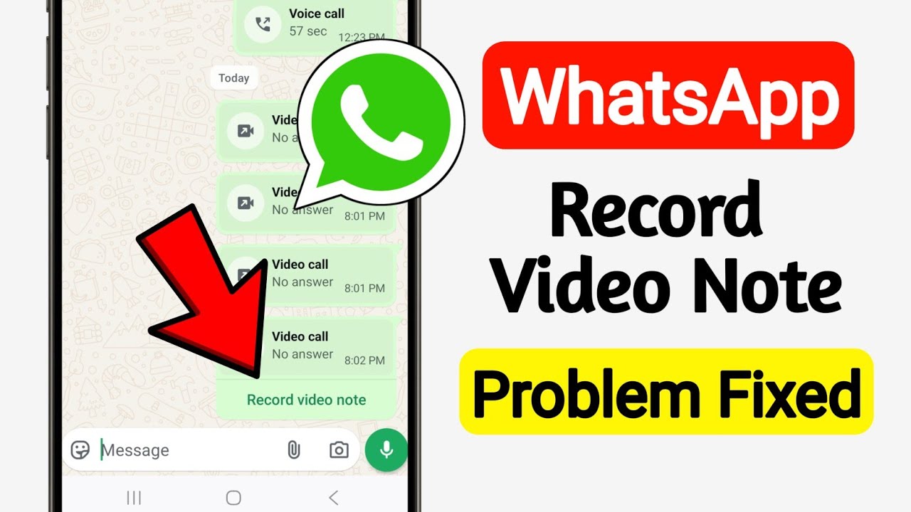 Record Video Note Whatsapp Problem (2026) | Fix Video Call Record Video Note Problem on WhatsApp
