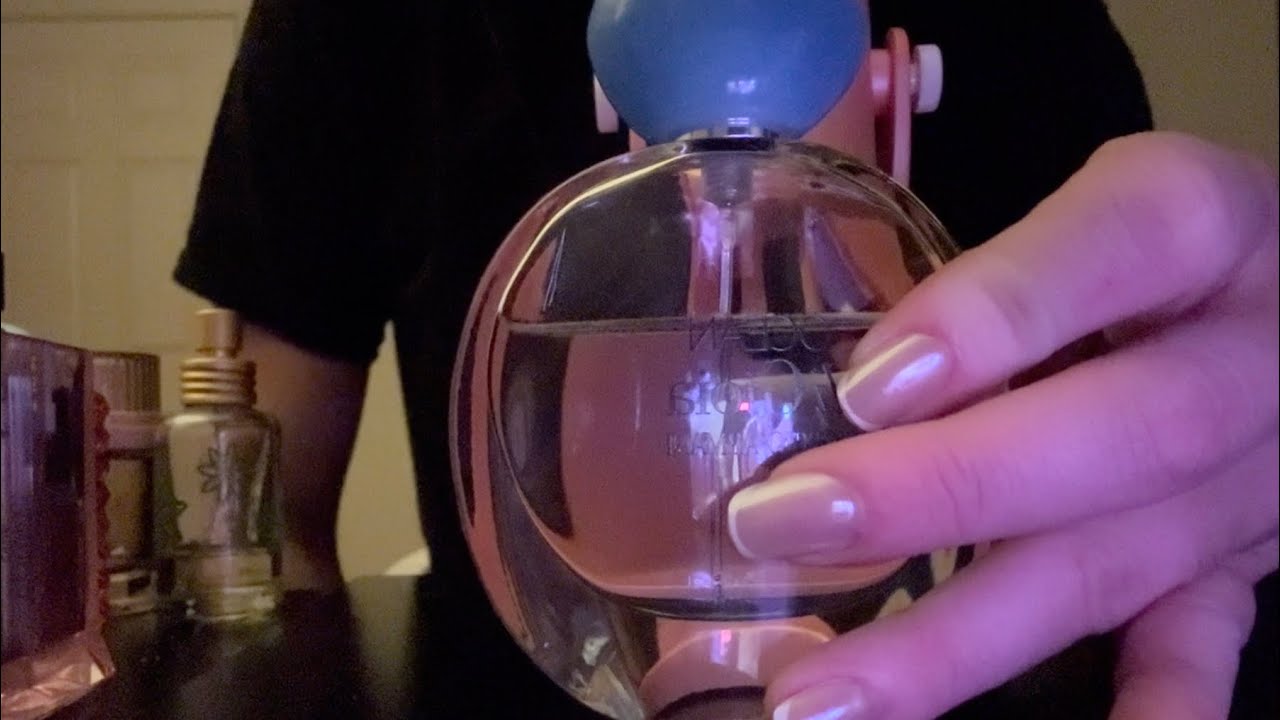 ASMR perfume collection w/ gum chewing