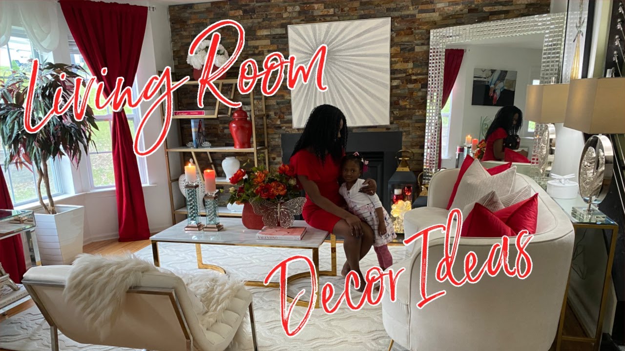 NEW!! MUST SEE**HOW TO DECORATE A MODERN LIVING ROOM RED&WHITE/ DECORATING IDEAS/ HOME DECOR TRENDS