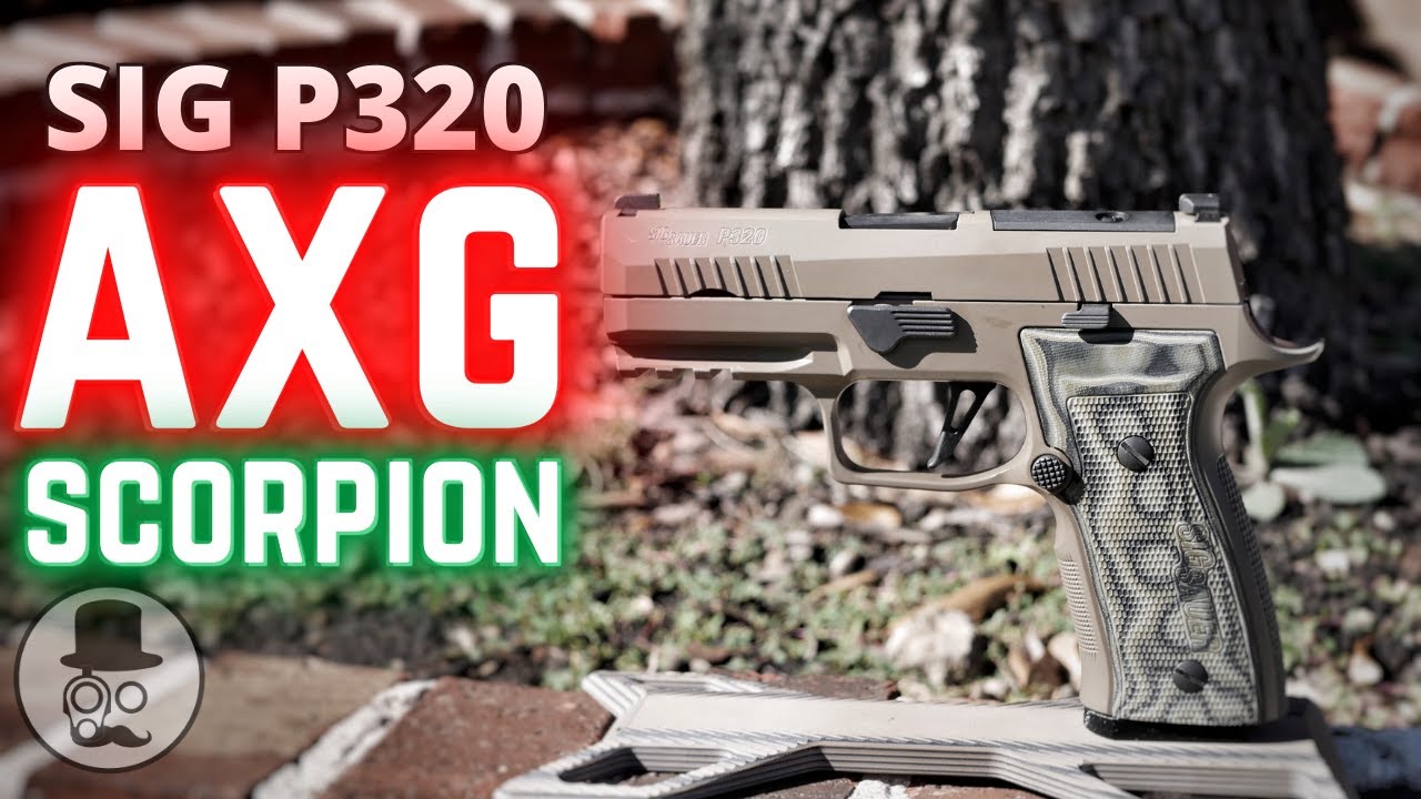Sig Sauer P320 AXG Scorpion - First Shots Review!  An alloy striker fired gun! Finally!
