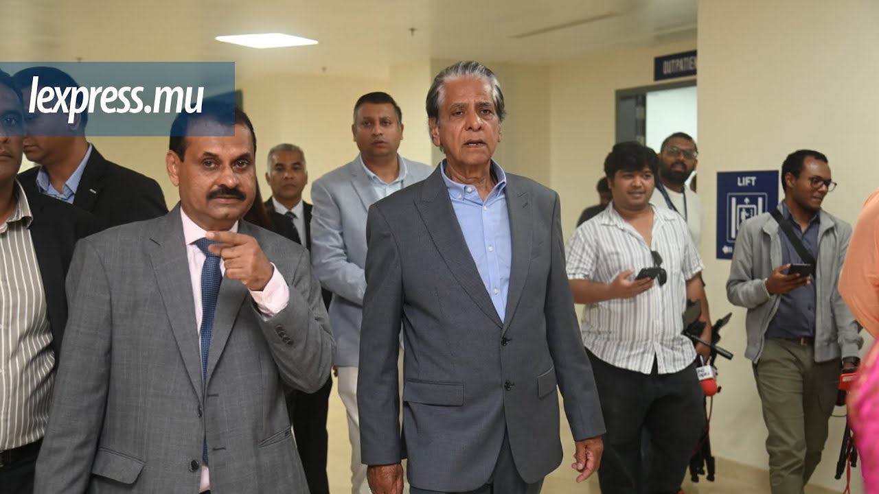 Présent à l'hôpital Sir Anerood Jugnauth │Ashock Jugnauth : «Mo pa pou koze asterla. Monn fek né la»