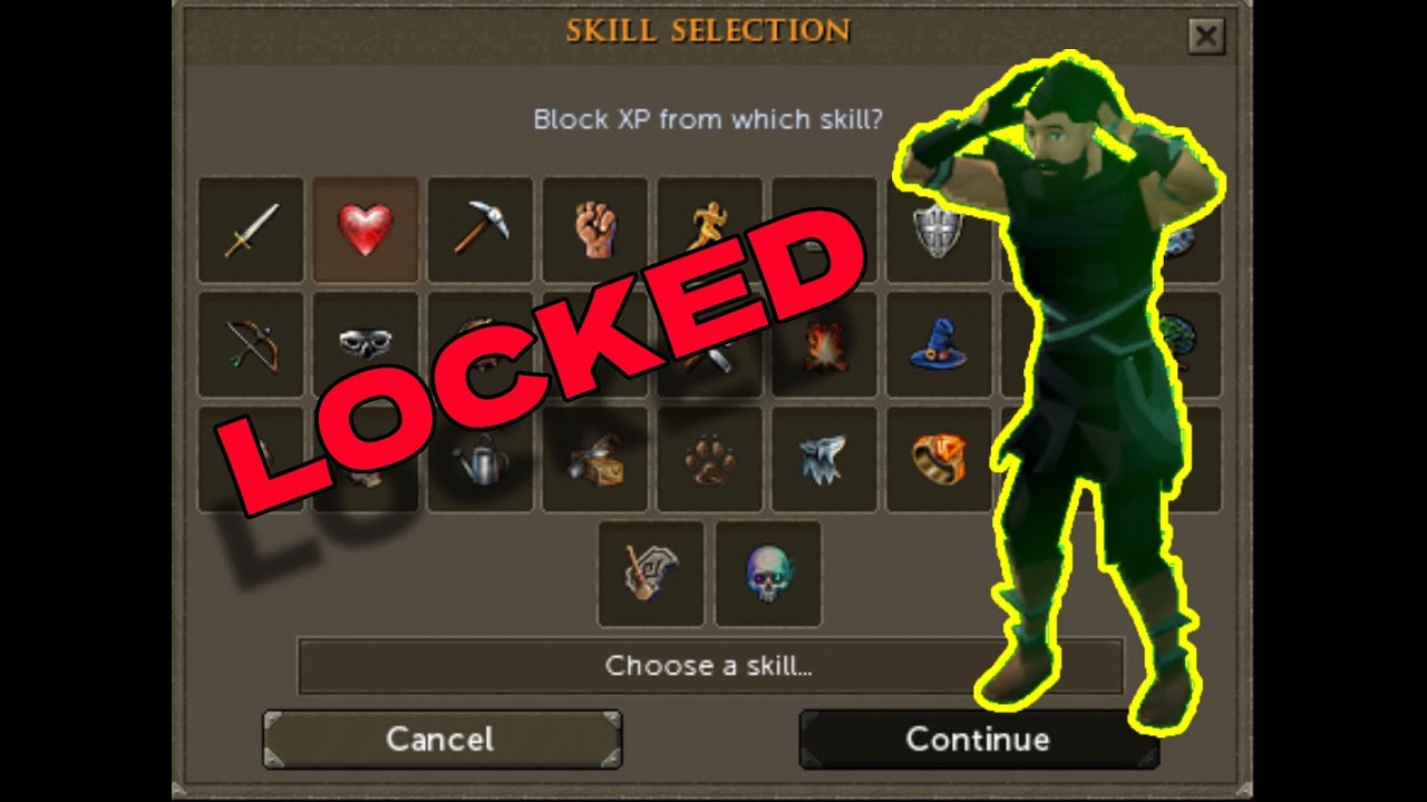 I CAN ONLY LEVEL MY HP! RUNESCAPE SKILL LOCKED #1