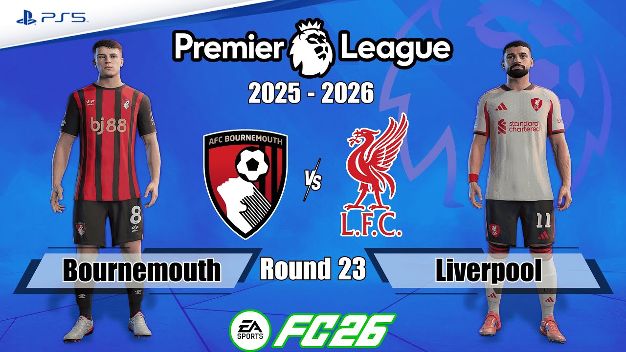 Bournemouth vs. Liverpool | Premier League 25/26 | Full Match | FC 26 - PS5™[4K]