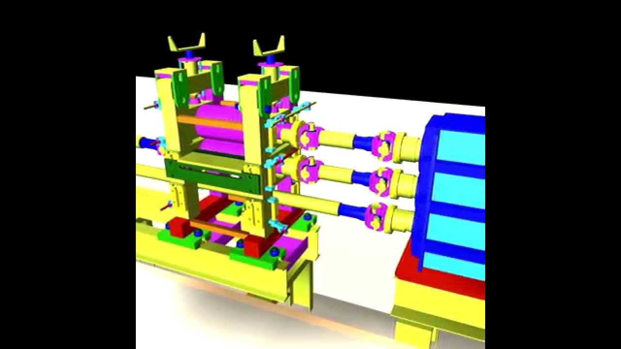 How does it work: hot-rolling mill - rolling mill animation (haddehane animasyon) - ukraina