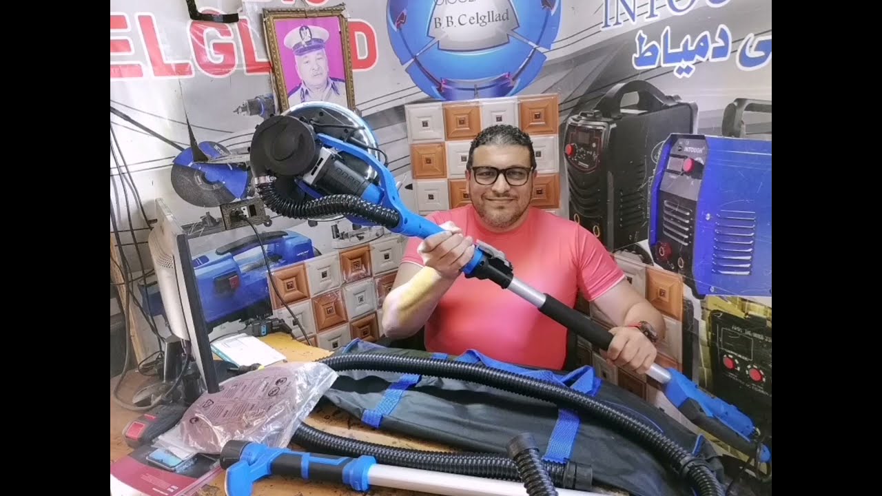 ماكينه صنفرك حوائط ٩ بوصه ٨٨٠ وات من اكس باور قوة اداء + جودة  + توفر جميع قطع الغيار + سرعه اداء