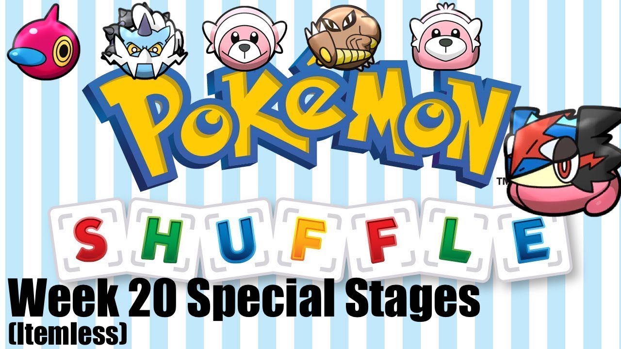 Pokemon Shuffle | Week 20 Special Stages - Ash-Greninja, Porygon-Z, Bewear, Stufful...