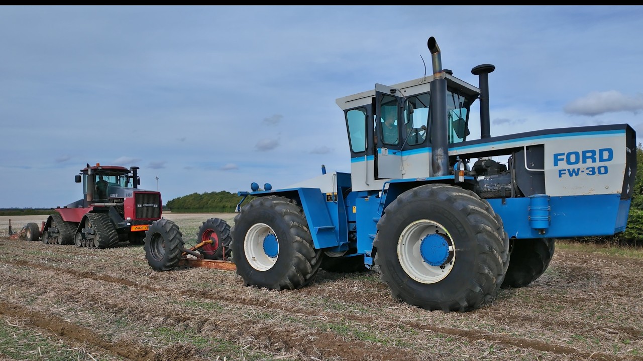 CASE QUADTRAC  And FORD FW MOLE DRAINING - 740 HORSEPOWER