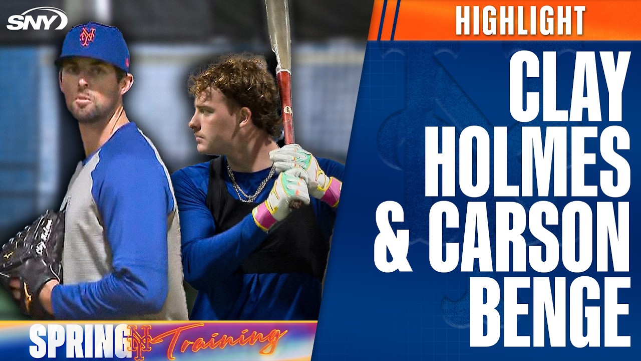 Check out Mets in action: Clay Holmes throwing, Carson Benge taking swings | Mets Spring Training