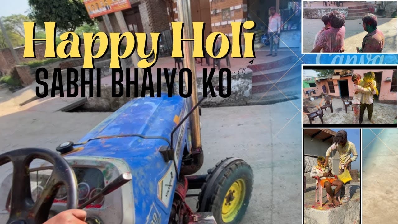 Happy holi sabhi bhaiyo ko ❤️🥰🥰🚜 llshivam raghav new vlog support karo bhai full