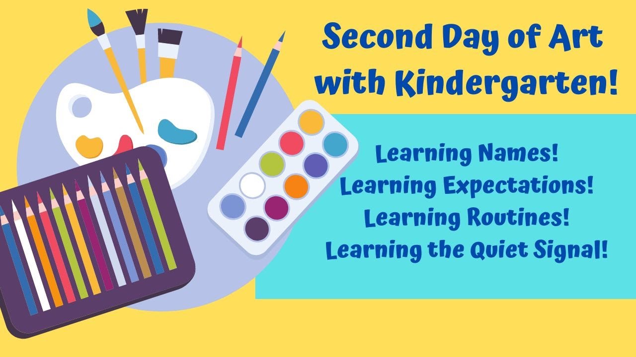 Teaching Art to Kindergarten: Second Day of Art!