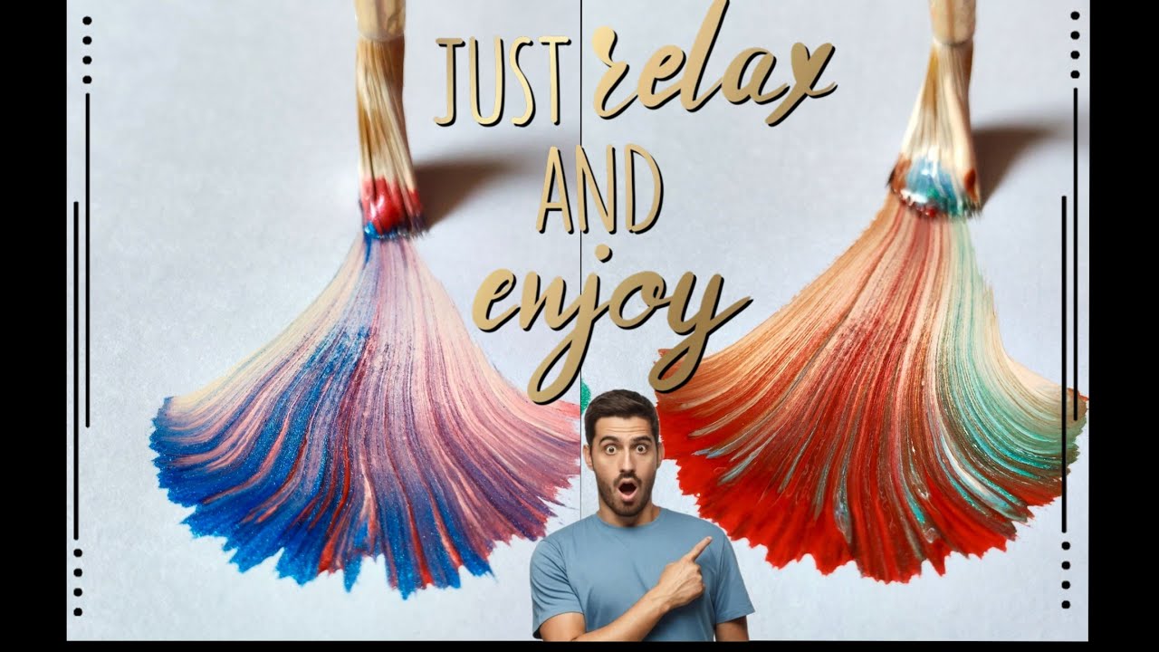 Art Therapy 🌿 No Talking 📢Just Relax And Enjoy #satisfying #relaxing #painting #art #viral #yt