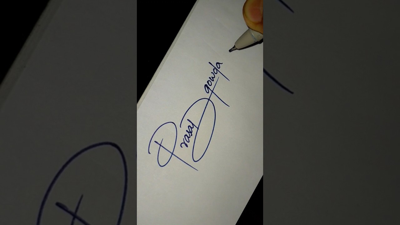 Prasad gowda #artist #handwriting #viral #youtubeshorts #signature #ytshorts #trending #shorts #sign