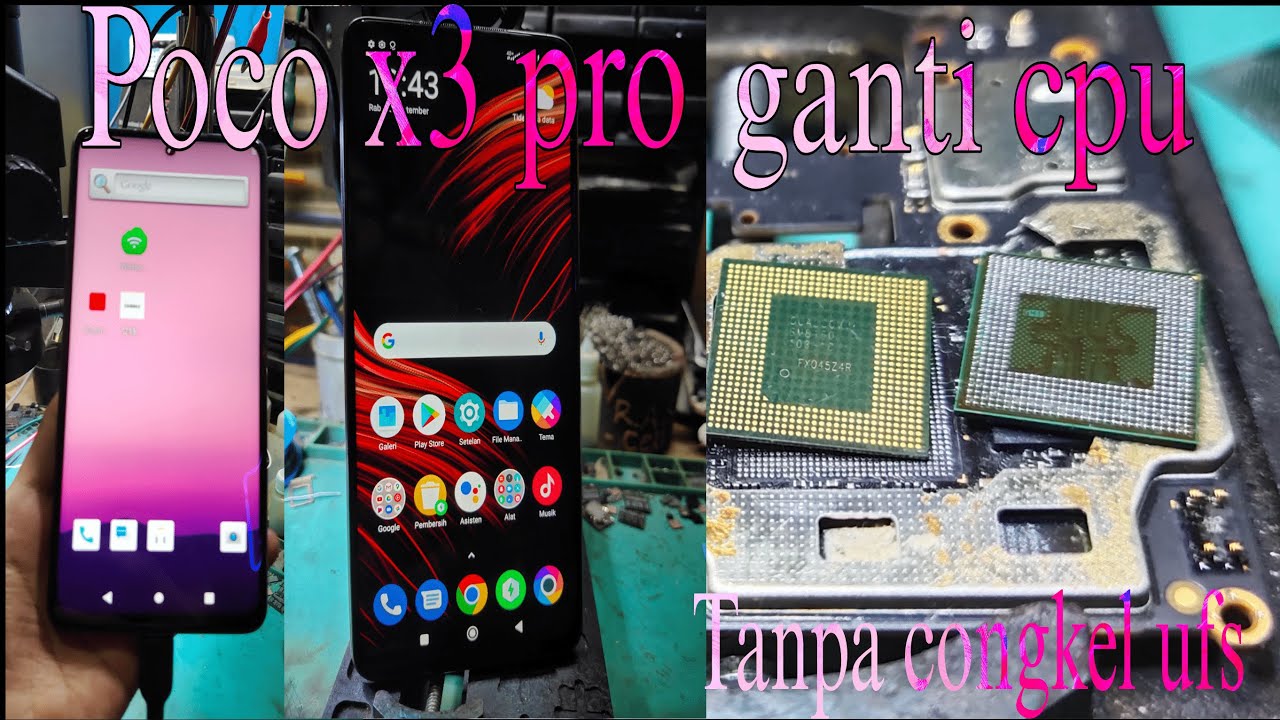Poco X3 PRO ganti cpu tanpa lepas ufs #part2