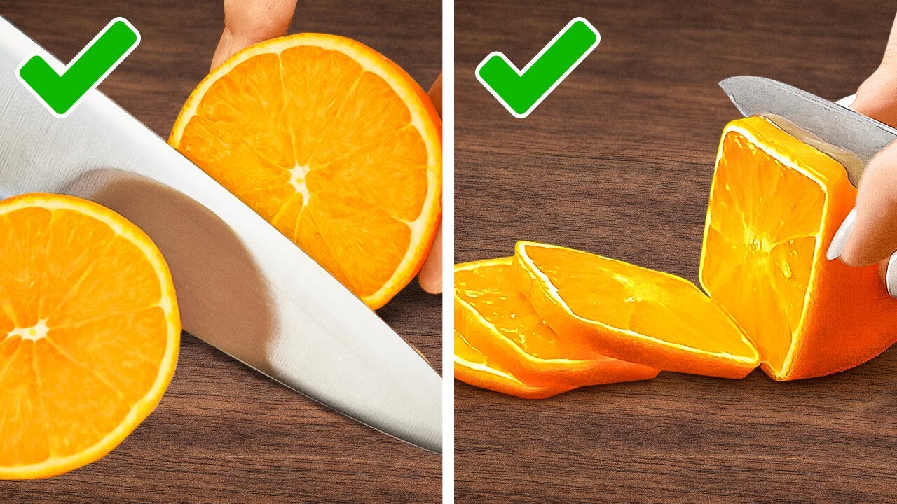 TAGLIA E SBUCCIA COME UN PRO: TRUCCHI GENIALI PER FRUTTA E VERDURA PERFETTE! 🥕🍎