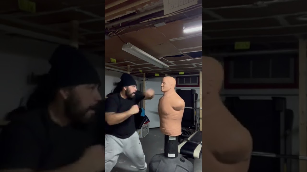 Working on my punching precision using bob dummy #krilomadness #punching #shorts