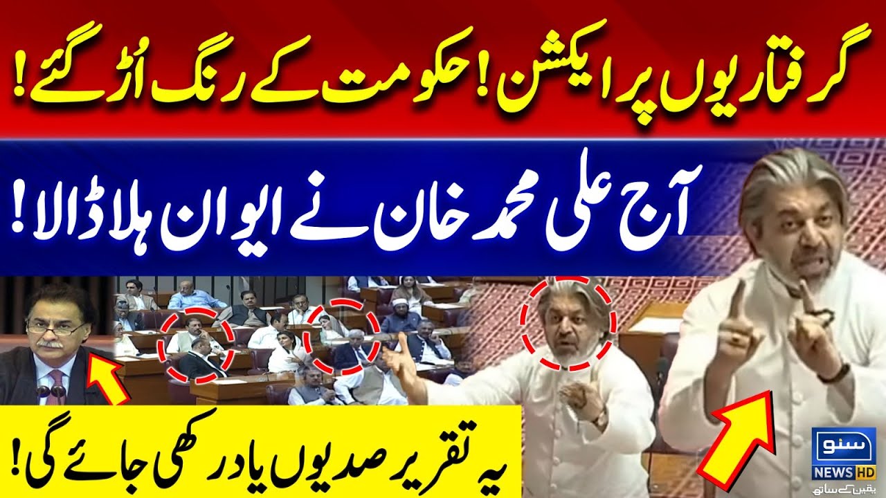 Ali Muhammad Khan Most Aggressive Speech in National Assembly | PTI Leaders Arrested | Govt Shocked