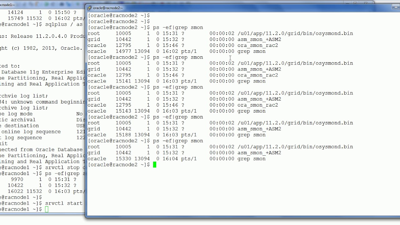 Archivelog enable in RAC database