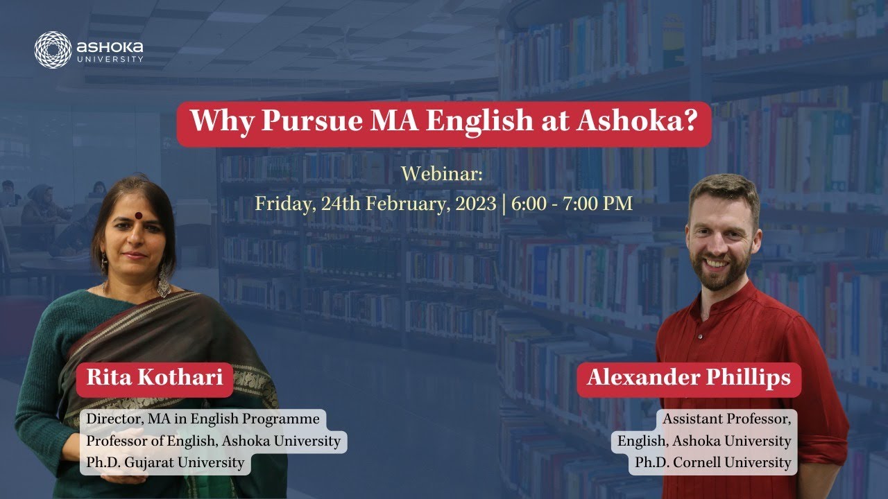 Why pursue MA English at Ashoka?