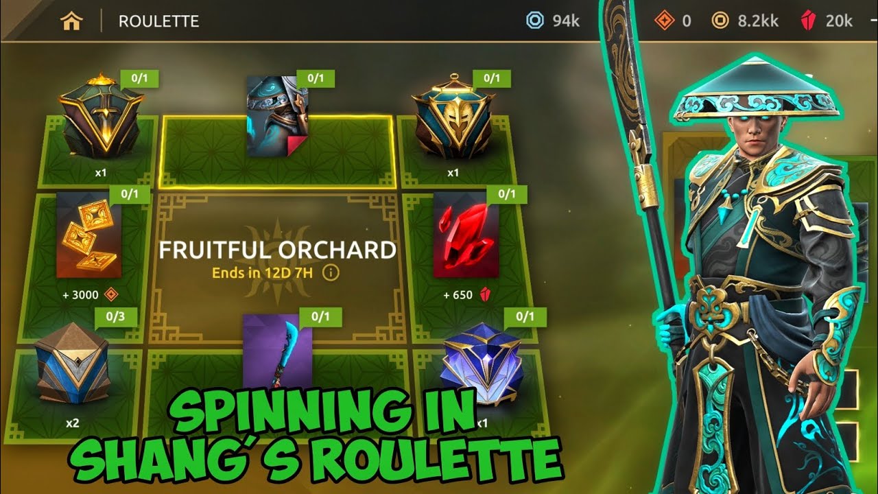 Spinning in Shang's Roulette 😎 | Shadow Fight Arena ⚔️