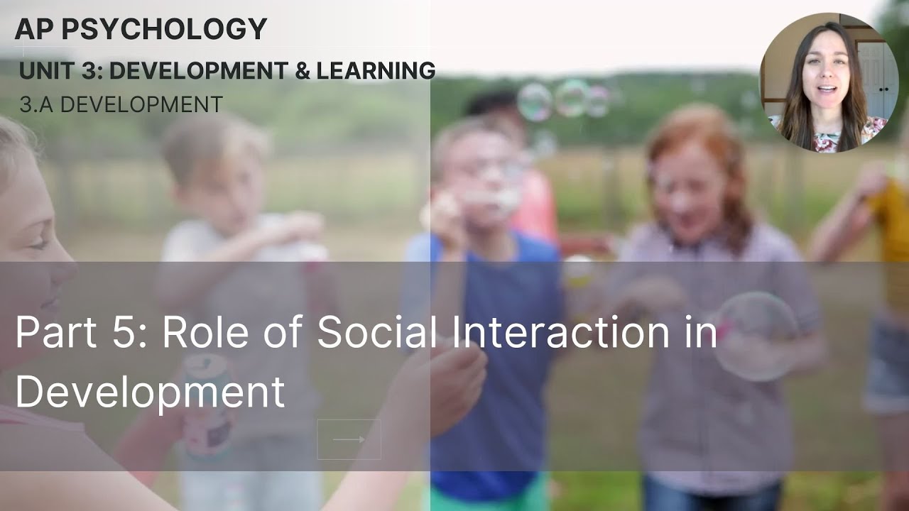 Unit 3A Part 5 Role of Social Interaction Development