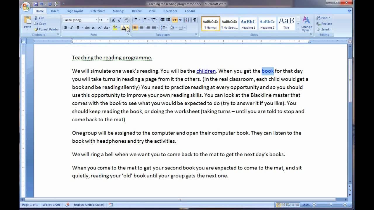 Placing Pop Up Boxes in your Word documents