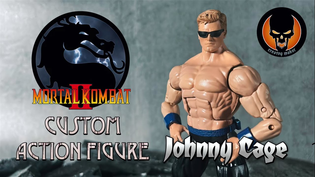 MORTAL KOMBAT 2 - CUSTOM ACTION FIGURE (JOHNNY CAGE)