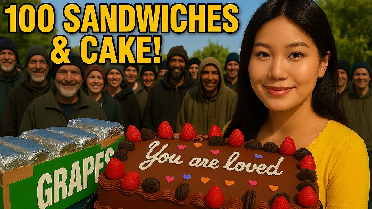 She Gave Out 100 Sandwiches and Cake to the Homeless - Just to Say 