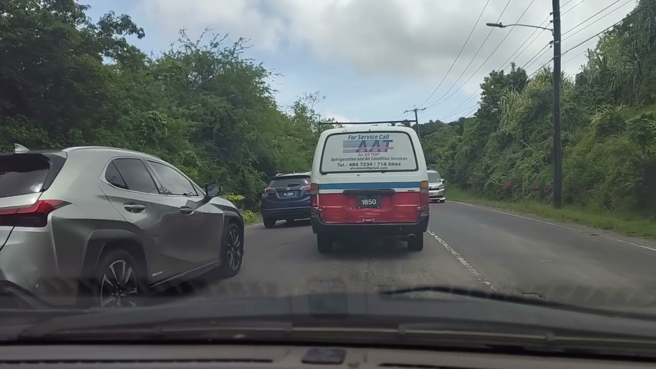 Driving from Castries Town to Baywalk Mall | Before Back to School