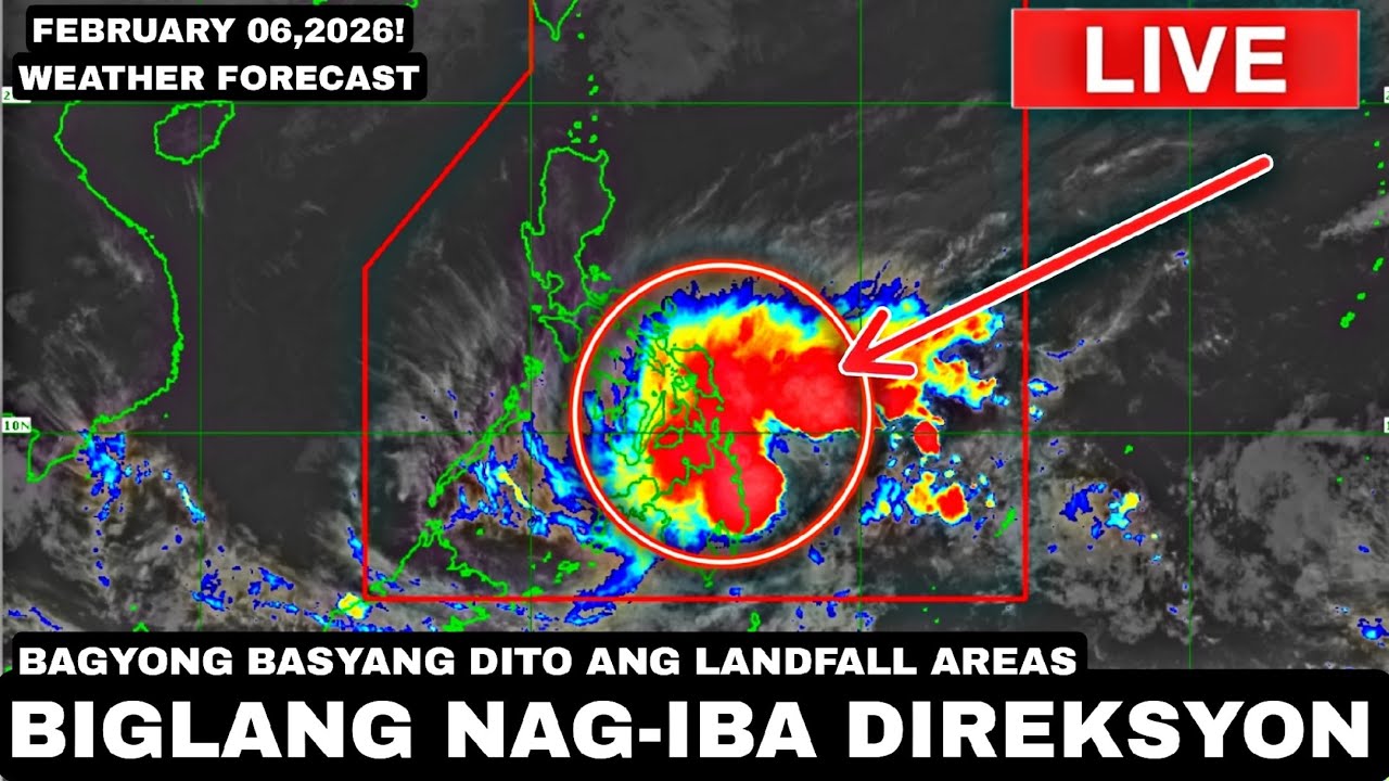 FEBRUARY 06,2026! Malaking Pagbabago sa DIREKSYON NG BAGYONG BASYANG! MGA LUGAR NA DADAANAN!