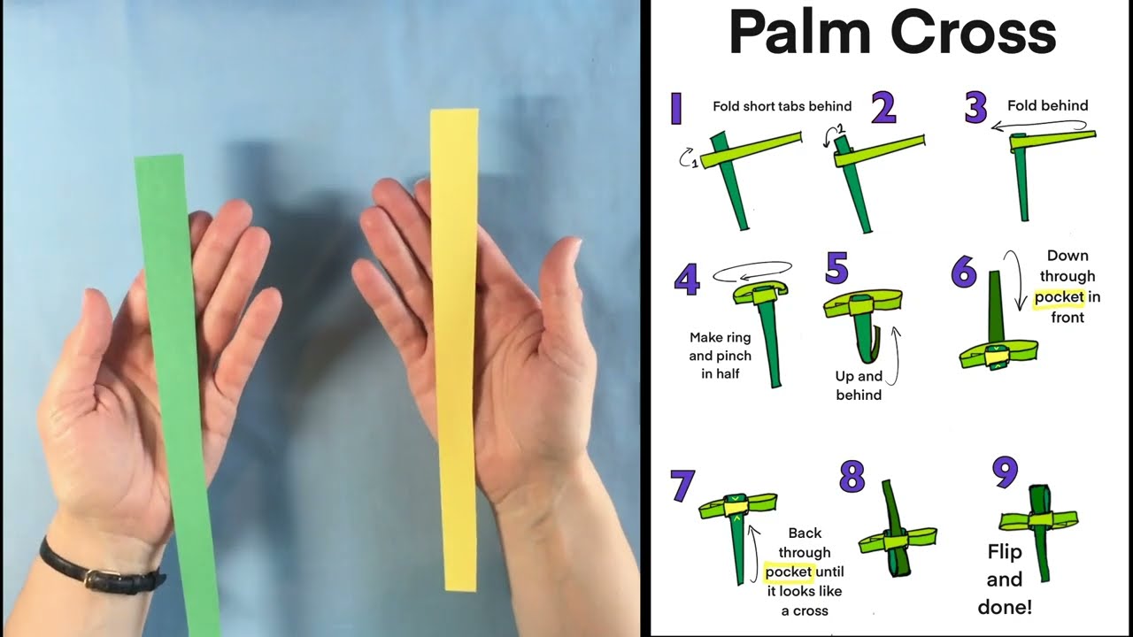 Palm Cross Making Instructions