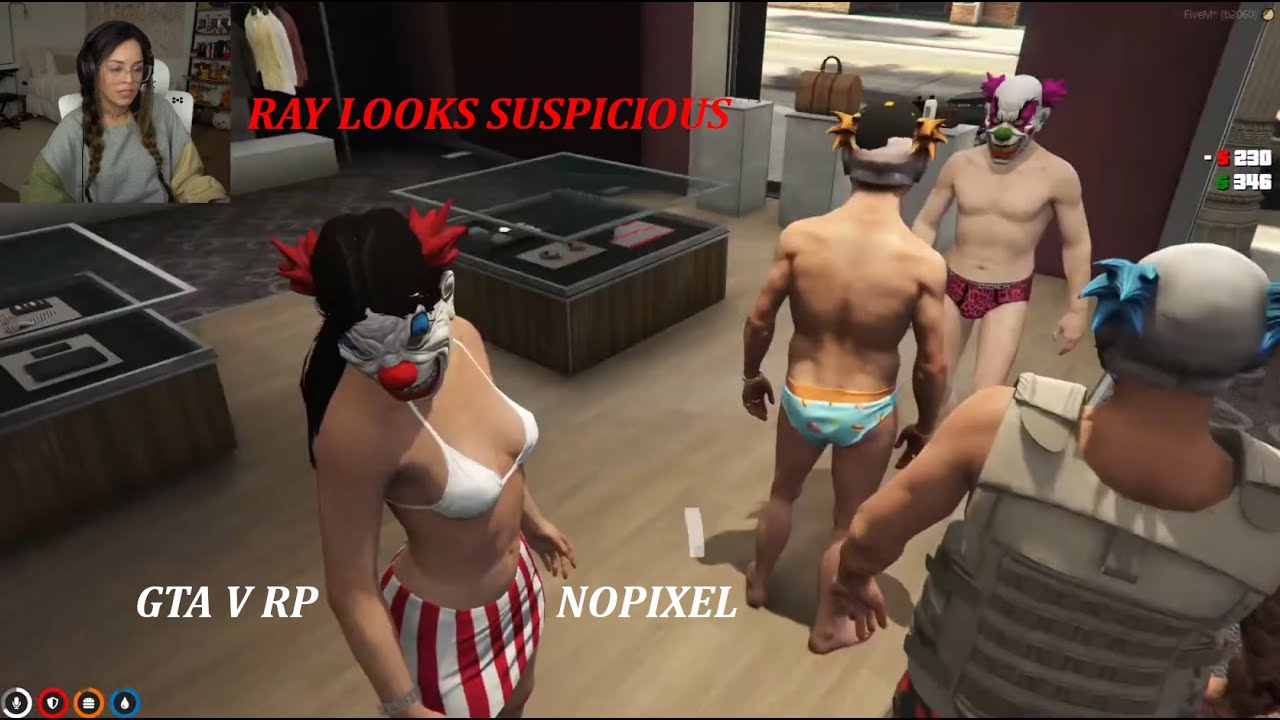 Valkyrae & Chang Gang do Fleeca Bank Heist Part 1!