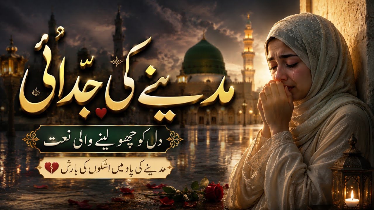 Madine Ki Judai | Dil Ko Chhoo Lene Wali Naat | Madine Ki Yaad Mein Ashkon Ki Barish
