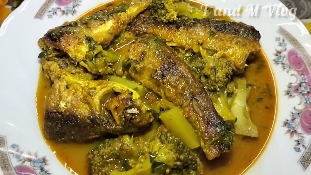 ব্রকলি দিয়ে বাটা মাছ রান্না || Broccoli recipe Bengali || বাটা মাছের রেসিপি || T and M Vlog