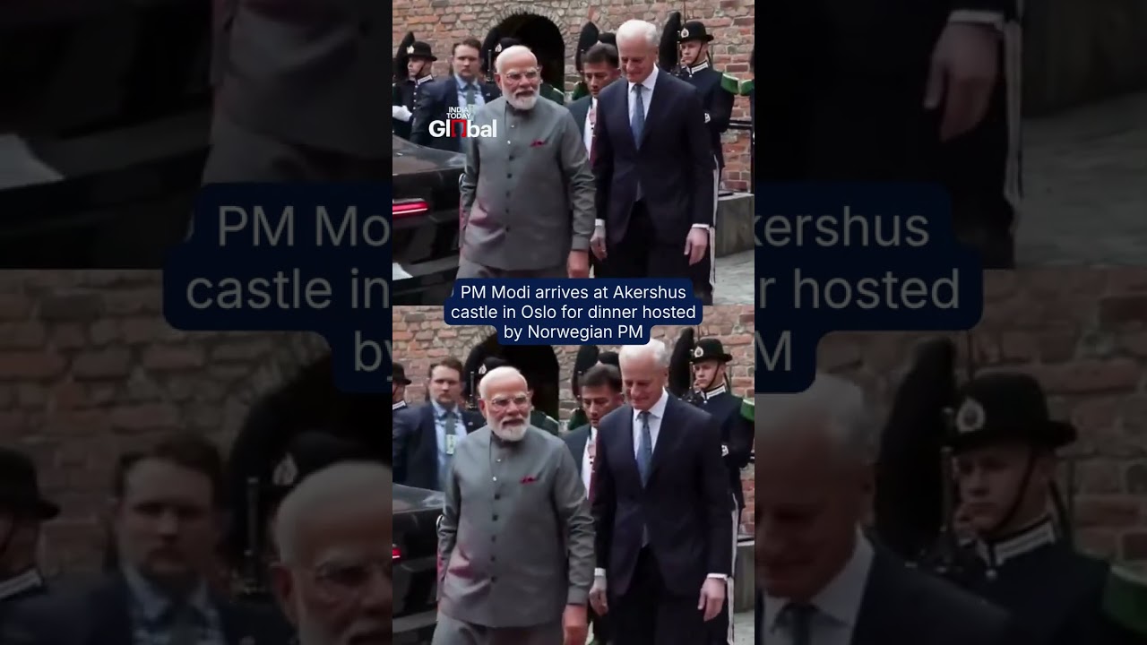 PM Modi Arrives at Historic Akershus Castle for Dinner with Norway PM | India Today