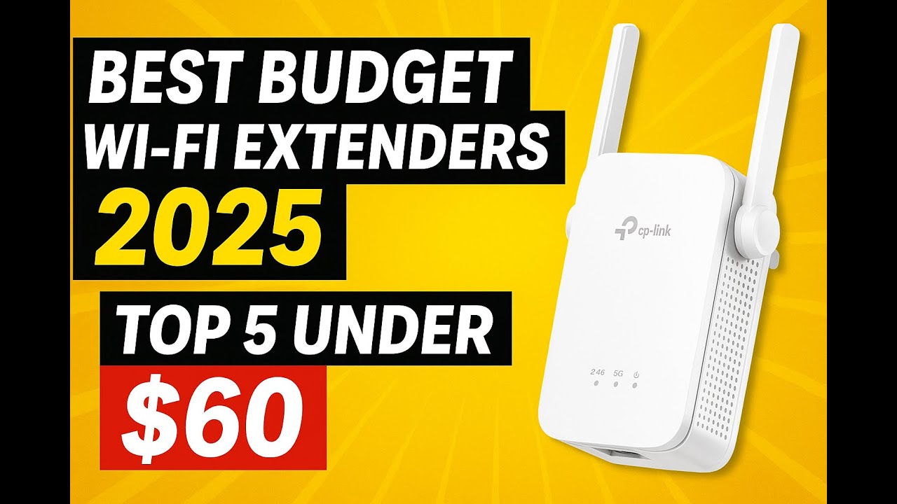 Best Budget Wi-Fi Extenders 2025 🔥 Top 5 Under $60 | Boost Signal & Speed at Home