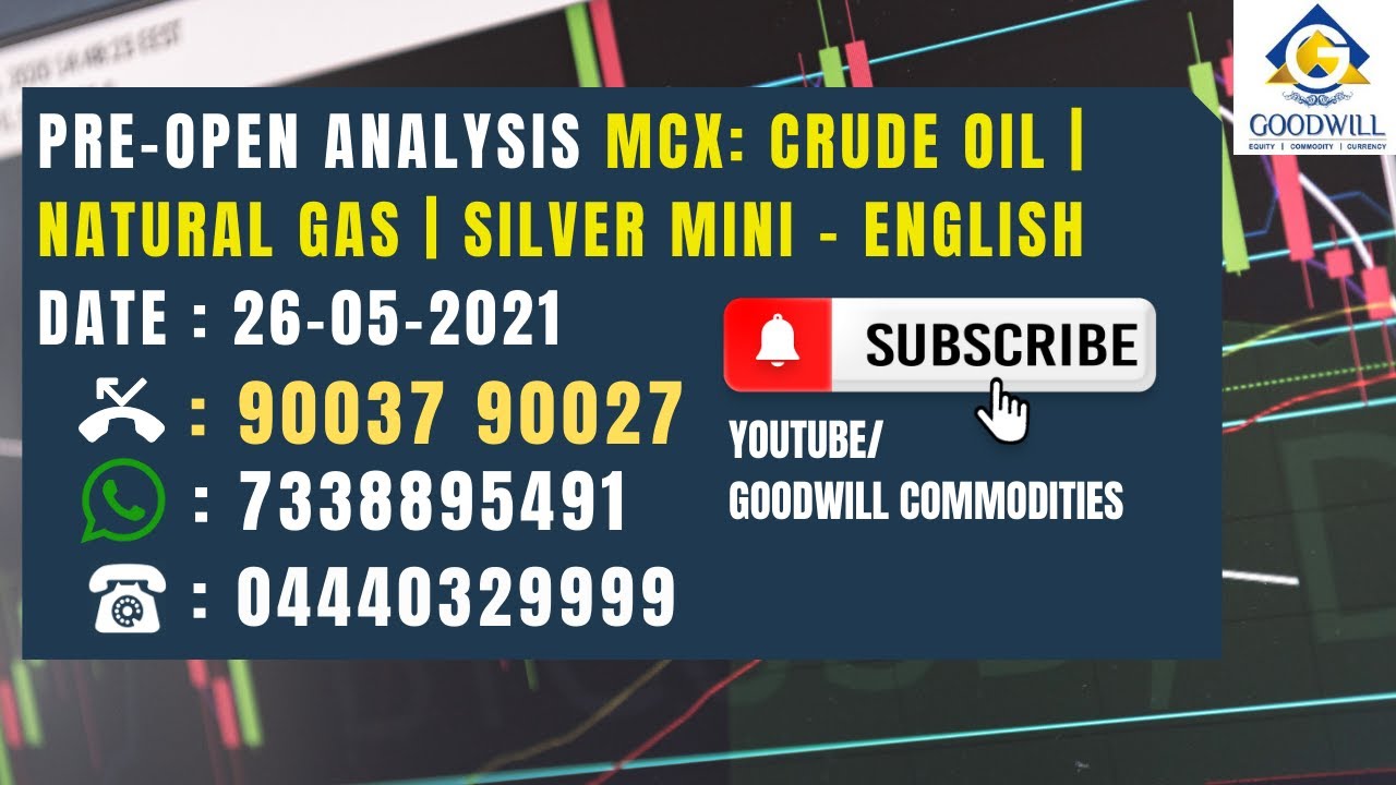 PRE-OPEN ANALYSIS MCX: CRUDE OIL | NATURAL GAS | SILVER MINI MAY 26 2021 ENGLISH
