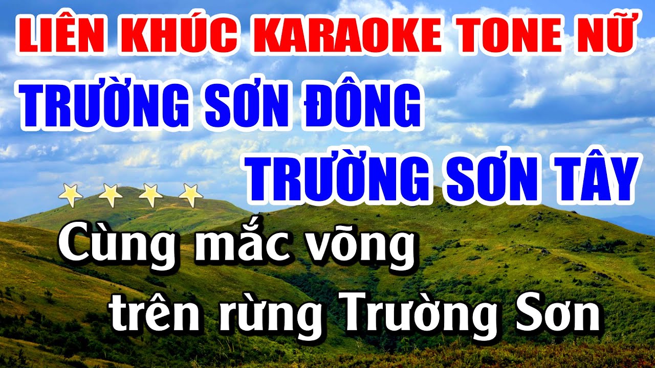Liên Khúc Trường Sơn Đông Trường Sơn Tây Karaoke Nhạc Sống Khánh My | Tone Nữ Dễ Hát Nhất