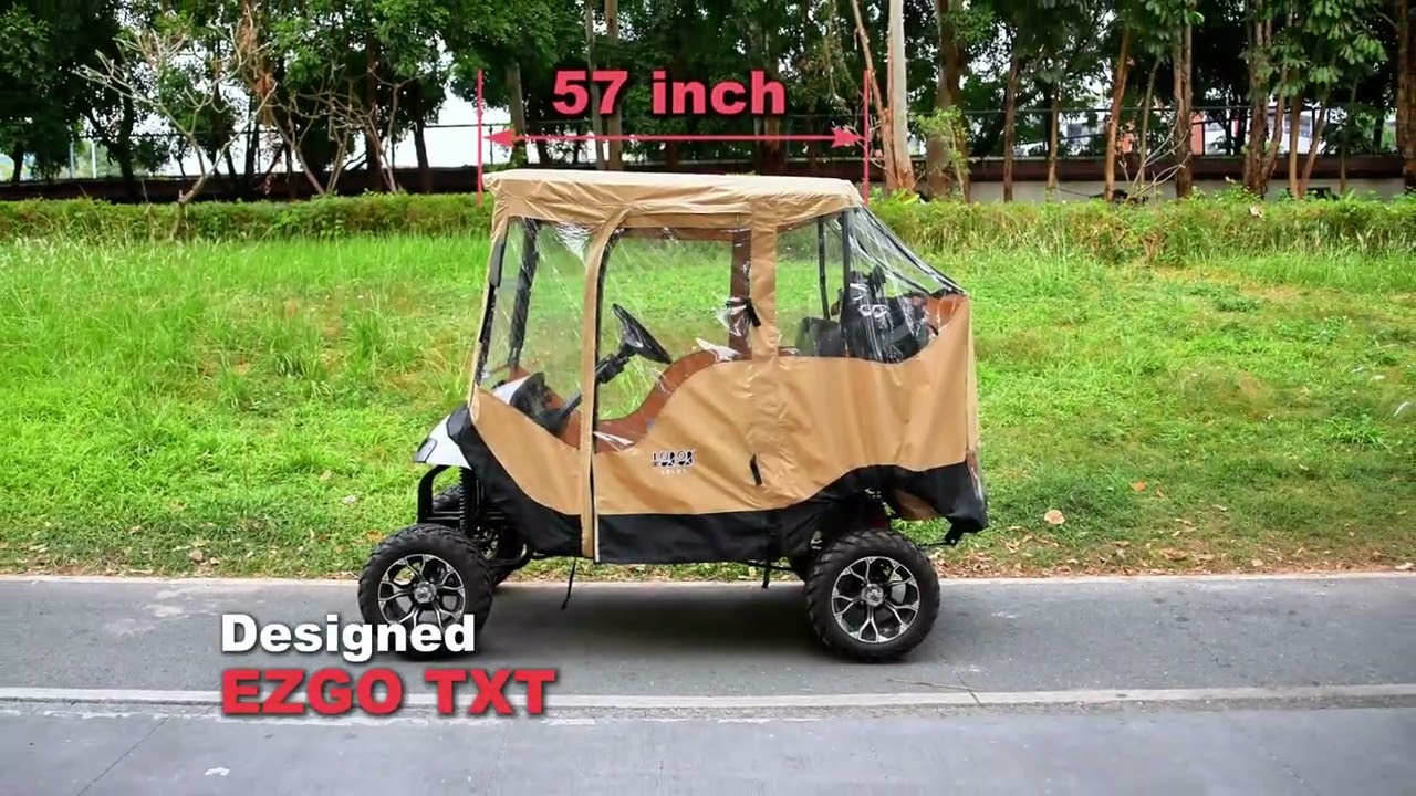 🚗Built for Adventure❄️10L0L 2 Seater Golf Cart Enclosure for EZGO TXT RXV#golfcart #ezgo #enclosure