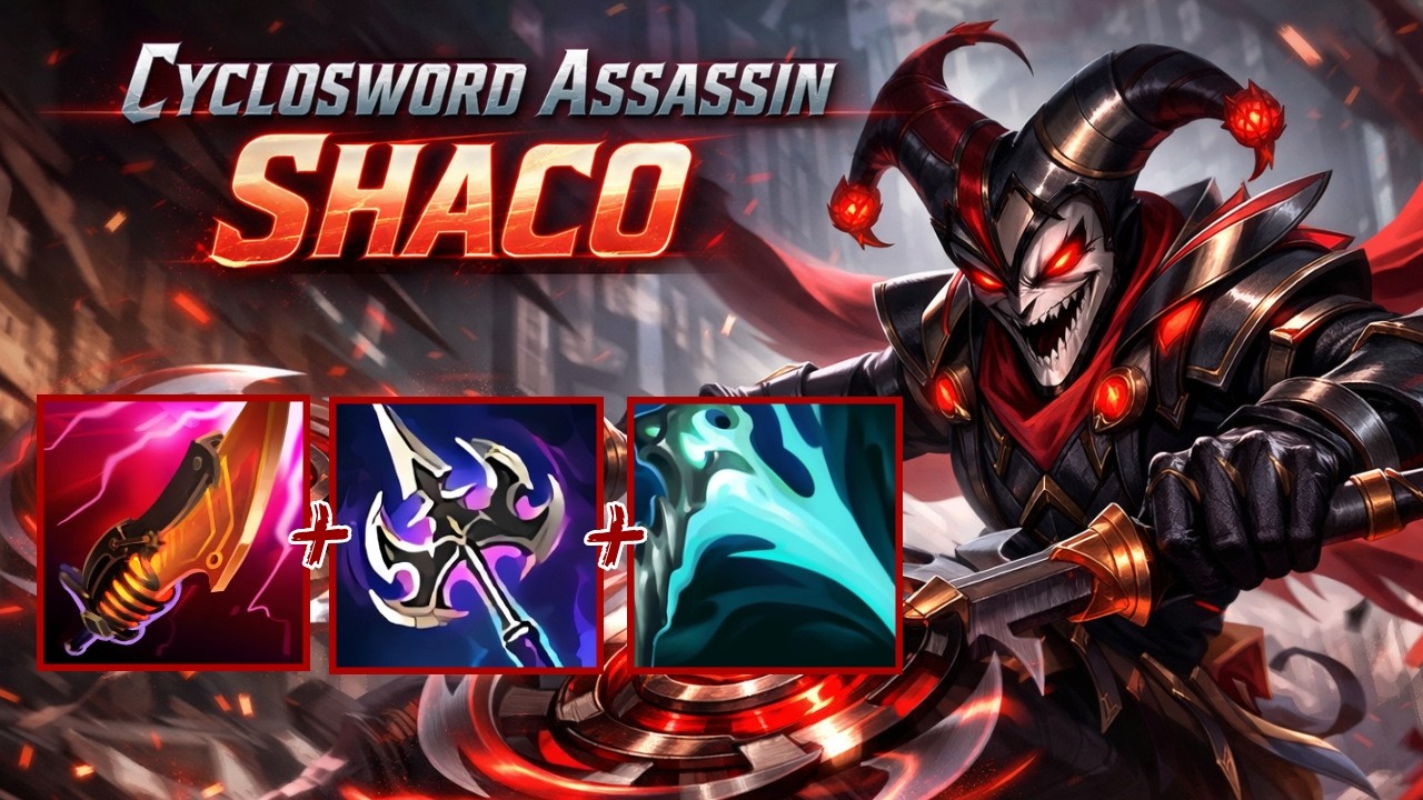 Cyclosword Assassin Shaco - Season 16 Dia Ranked [League of Legends] Full Gameplay - Infernal Shaco