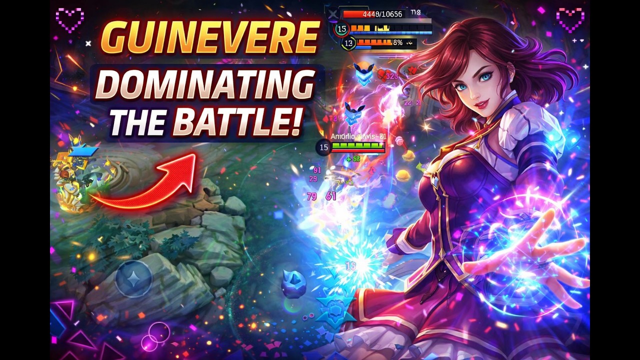 Guinevere MLBB Gameplay 🔥 Ranked Push / Freestyle | June Kh