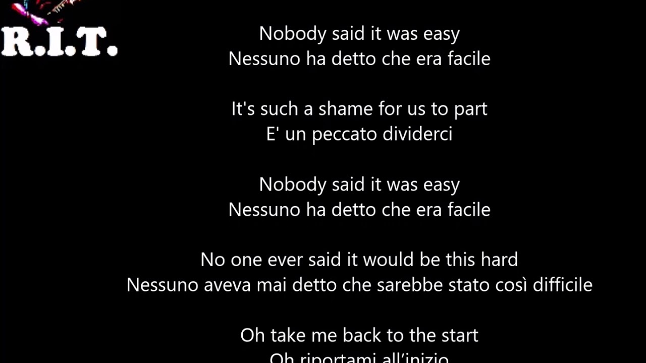 The Scientist - Coldplay con testo e traduzione