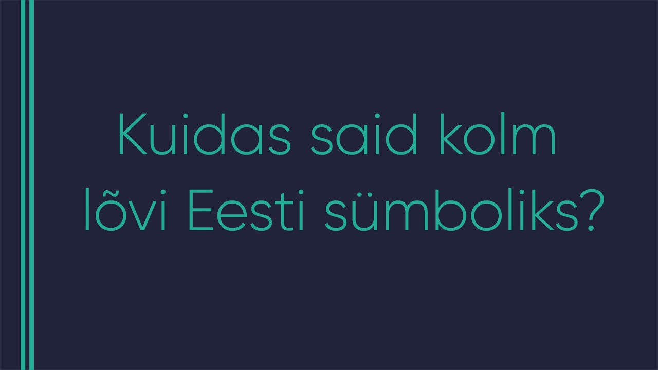 #672 Gert Uiboaed - Kuidas said kolm lõvi Eesti sümboliks?