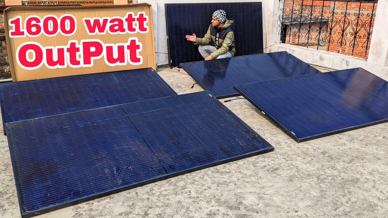 1600 Watt Solar Panel Winter Output Test | Solar Power Performance in Winters || solar Techsool
