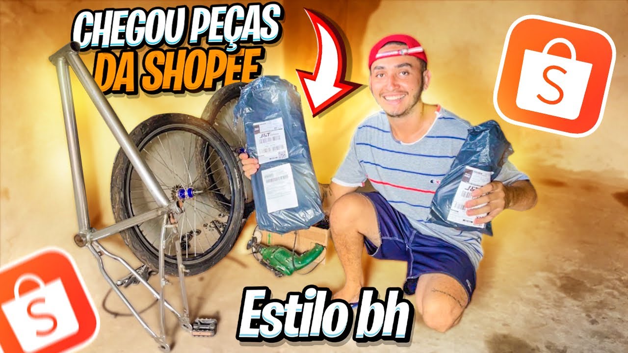 CHEGOU AS PEÇAS NOVA QUE COMPREI NA SHOPEE BIKE ESTILO BH