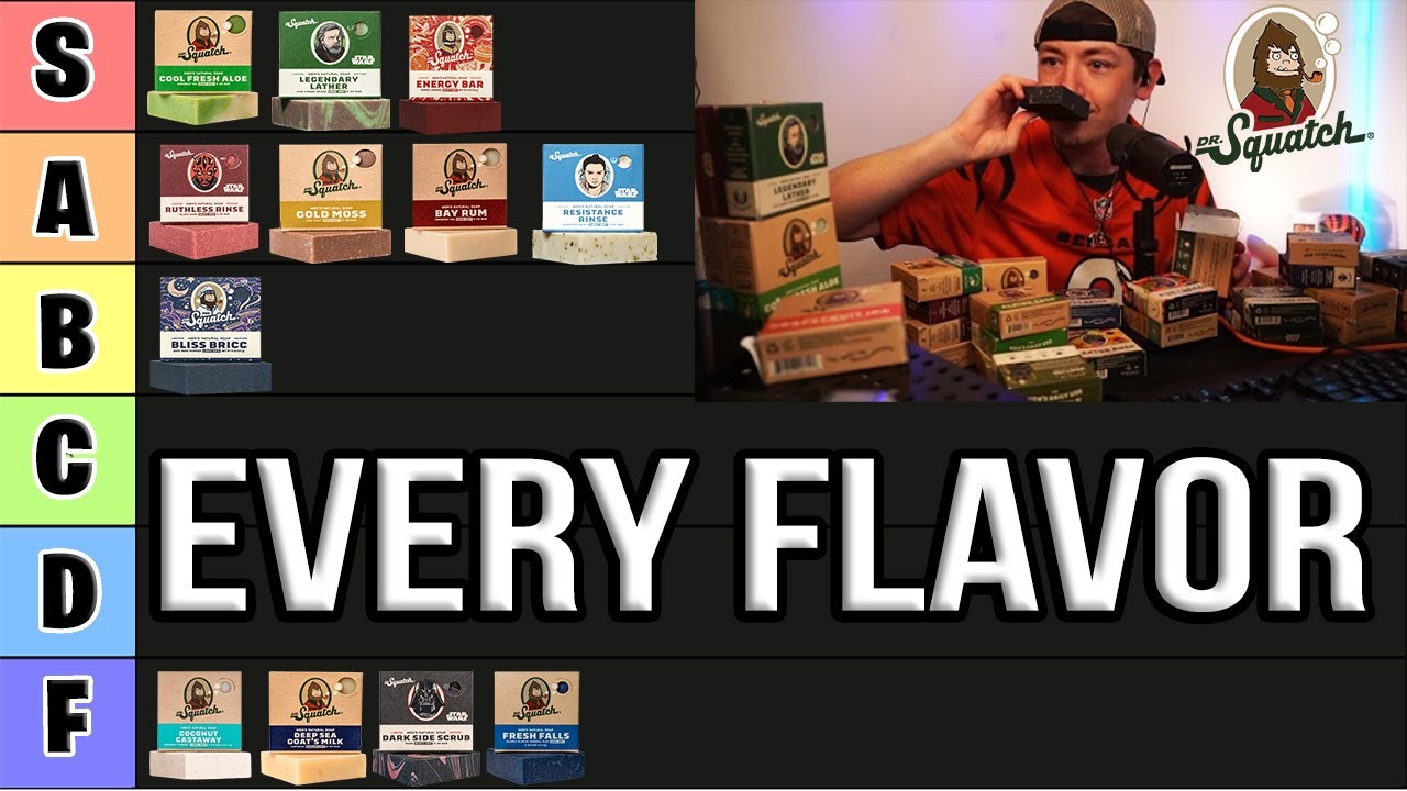 $300 Dr Squatch Soap Tier List...EVERY FLAVOR RANKED (New Mega Bricc Unboxing & More) [4K]