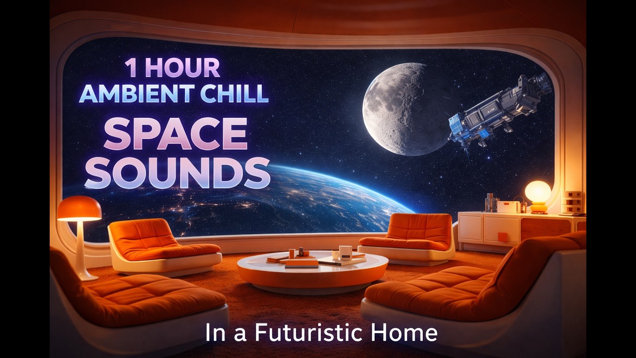 In a Futuristic Home  1 Hour Ambient Chill Space Sounds