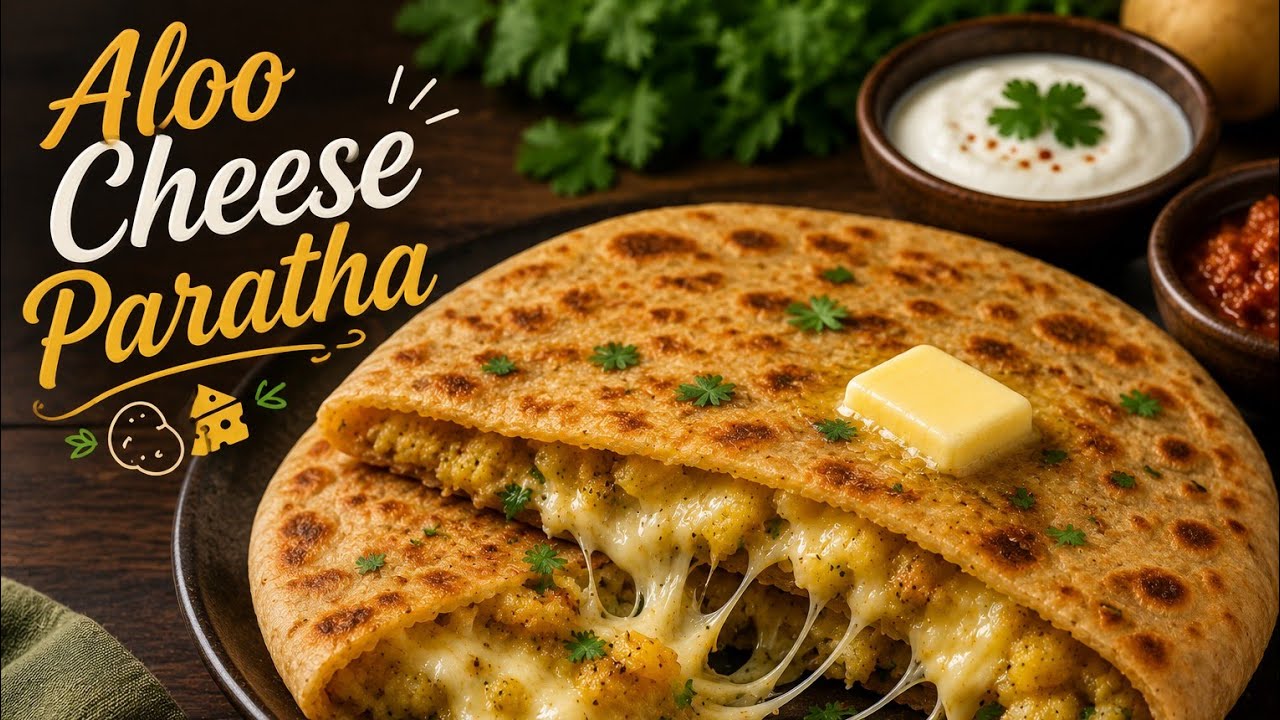 Aloo and cheese paratha 😋 #yummy #homemade#healthy 👌 👌 