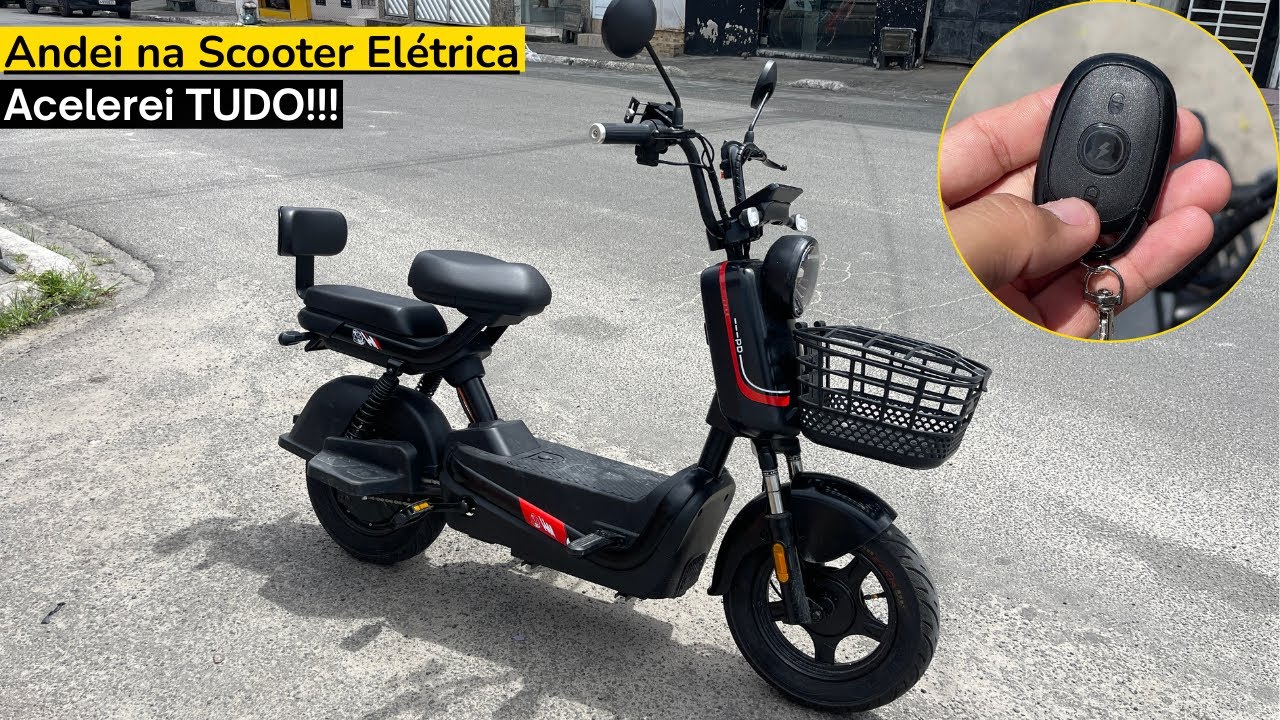 MotoBike Scooter Elétrica Panda J10 800w - Anda Bem? TESTEI na RUA! Me Surpreendi.